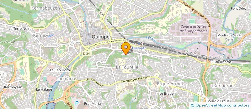 localisation de l'entreprise 814 748 166  à QUIMPER