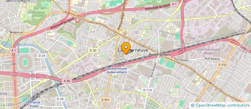 localisation de l'entreprise 814 847 539  à LA COURNEUVE