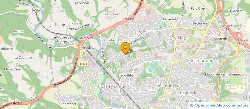 localisation de l'entreprise 814 890 125  à QUIMPER