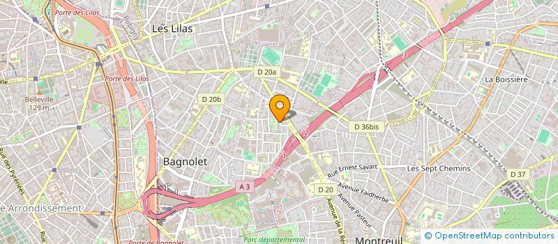 localisation de l'entreprise 815 116 884   BAGNOLET
