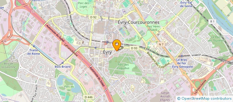 localisation de l'entreprise 815 227 723   EVRY-COURCOURONNES