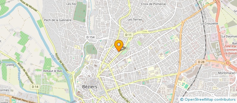 localisation de l'entreprise 817 428 345   BEZIERS