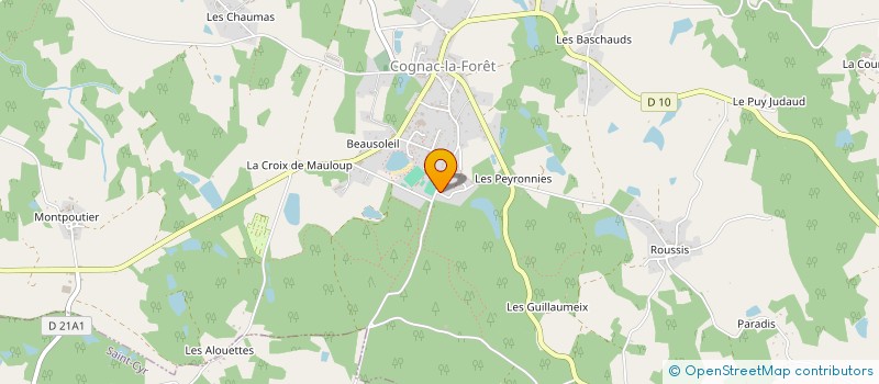 localisation de l'entreprise 817 480 999 à COGNAC-LA-FORET