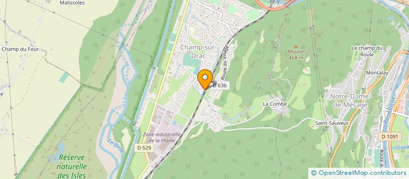 localisation de l'entreprise 817 546 500   CHAMP-SUR-DRAC