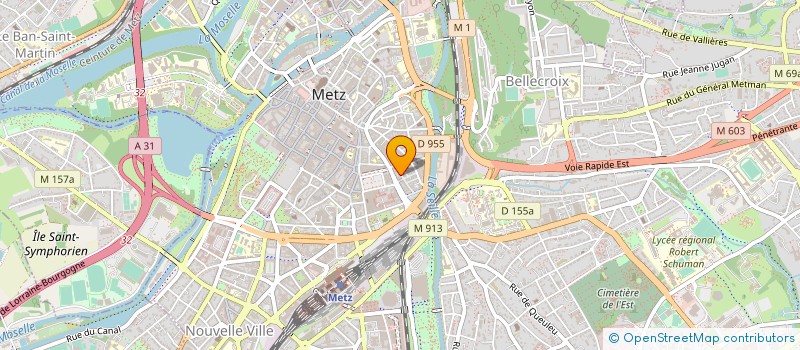 localisation de l'entreprise 817 618 598   METZ