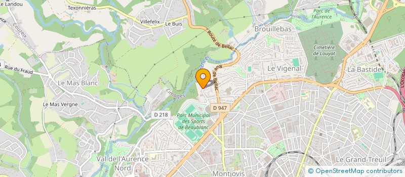 localisation de l'entreprise 817 724 263 à LIMOGES