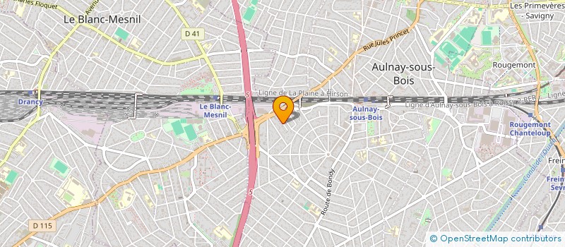 localisation de l'entreprise 817 734 221 à AULNAY-SOUS-BOIS