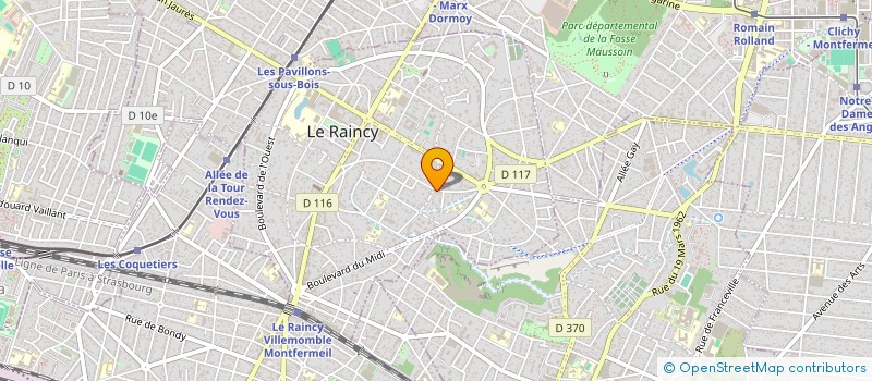 localisation de l'entreprise 817 814 114 à LE RAINCY