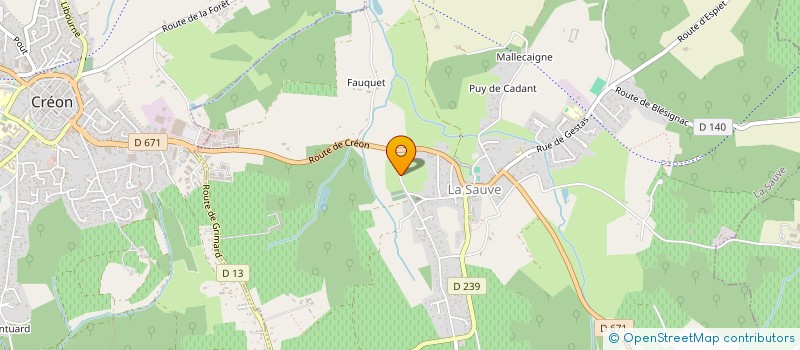 localisation de l'entreprise 817 814 924 à LA SAUVE