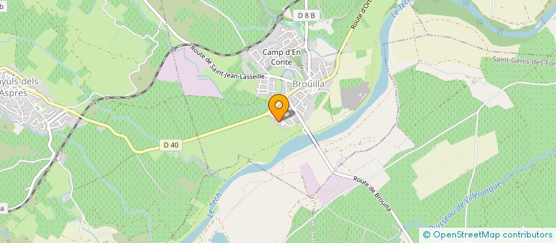 localisation de l'entreprise 817 864 952   BROUILLA