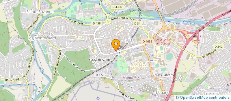 localisation de l'entreprise 817 955 560   MONTBELIARD