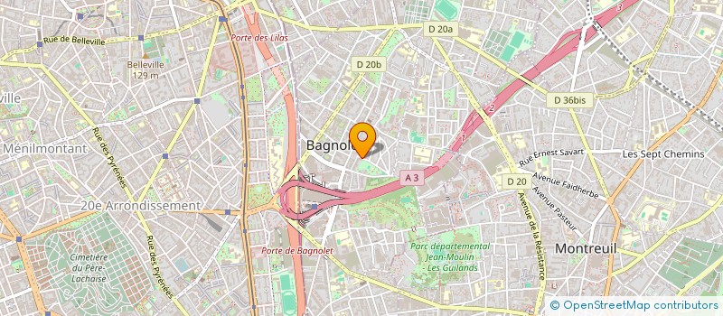 localisation de l'entreprise 818 026 460 à BAGNOLET