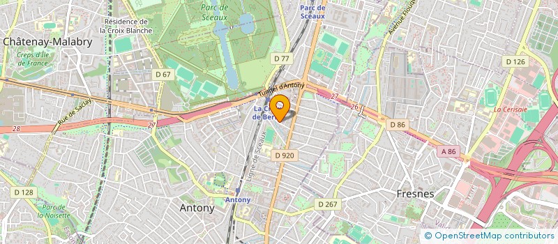 localisation de l'entreprise 818 086 886  à ANTONY