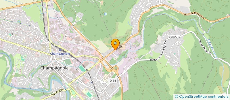 localisation de l'entreprise 818 102 139   CHAMPAGNOLE