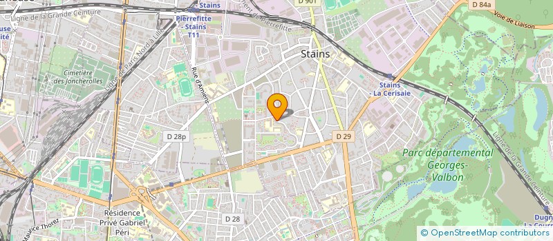 localisation de l'entreprise 818 138 083 à STAINS