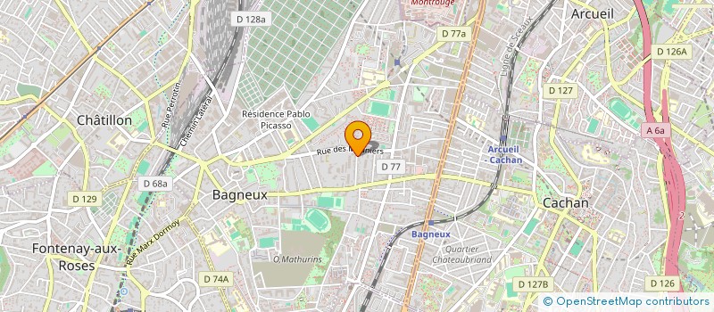 localisation de l'entreprise 818 205 601 à BAGNEUX