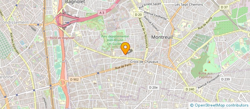 localisation de l'entreprise 818 387 748 à MONTREUIL