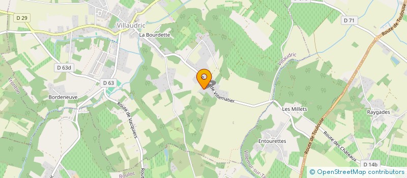 localisation de l'entreprise 818 539 066   VILLAUDRIC