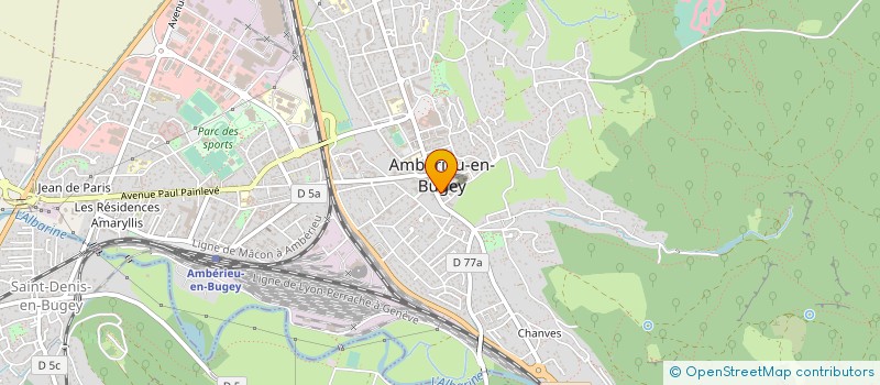 localisation de l'entreprise 818 783 011   AMBERIEU-EN-BUGEY