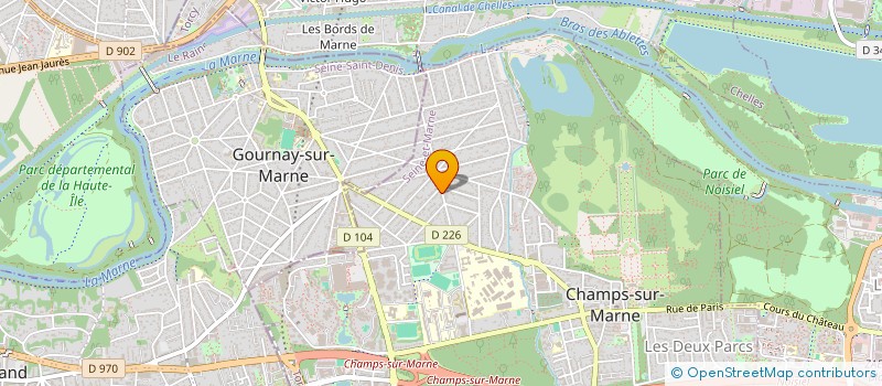 localisation de l'entreprise 818 889 180   CHAMPS-SUR-MARNE