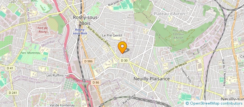 localisation de l'entreprise 818 931 933  à ROSNY-SOUS-BOIS