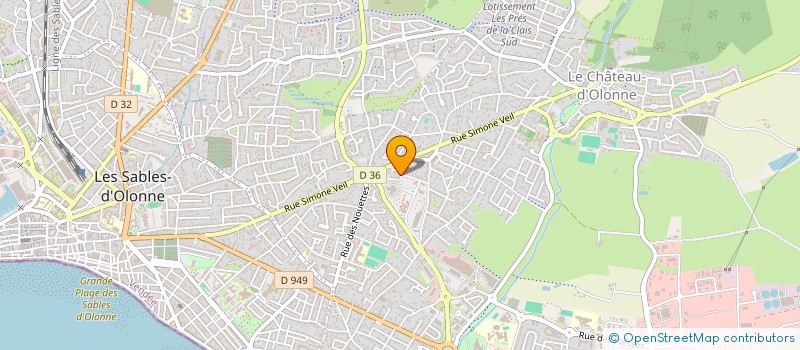 localisation de l'entreprise 819 111 006   LES SABLES D'OLONNE