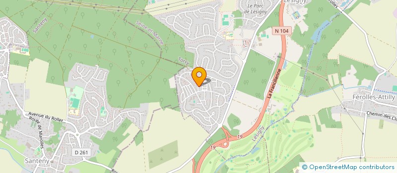 localisation de l'entreprise 819 669 581   LESIGNY