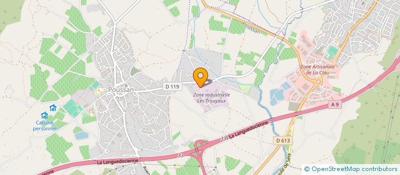 localisation de l'entreprise 819 689 126   POUSSAN