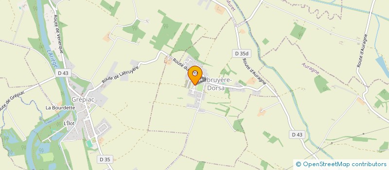 localisation de l'entreprise 819 744 582 à LABRUYERE-DORSA