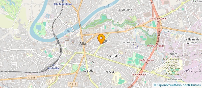 localisation de l'entreprise 81E CHAMBRE PRODUCTION à ALBI