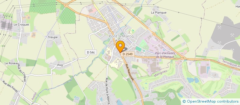 localisation de l'entreprise 82 PAM  PONT-A-MARCQ