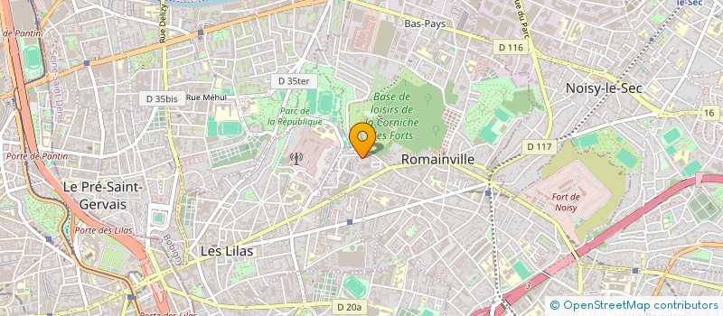 localisation de l'entreprise 82 PASTEUR  ROMAINVILLE