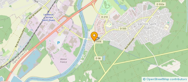 localisation de l'entreprise 820 222 040   LACROIX-SAINT-OUEN