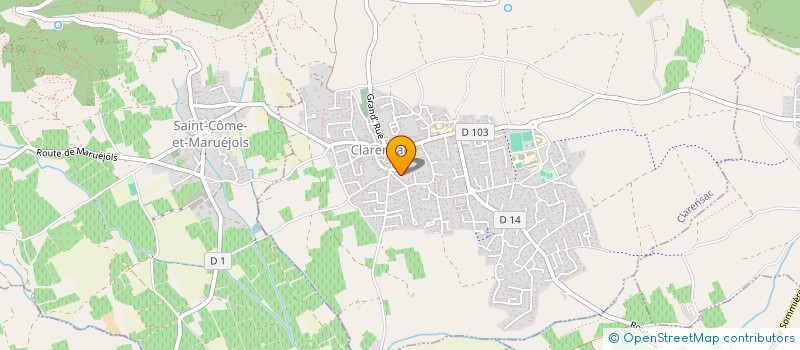 localisation de l'entreprise 820 233 260   CLARENSAC