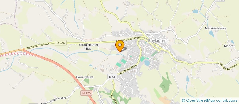 localisation de l'entreprise 820 776 771   PUYLAURENS