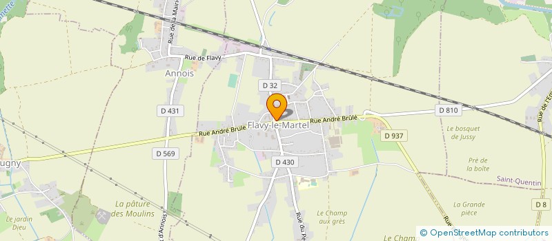 localisation de l'entreprise 820 906 204  à FLAVY-LE-MARTEL