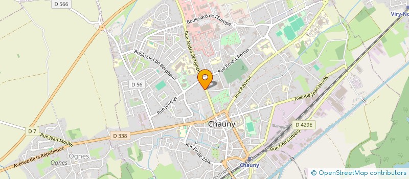 localisation de l'entreprise 821 001 658 à CHAUNY