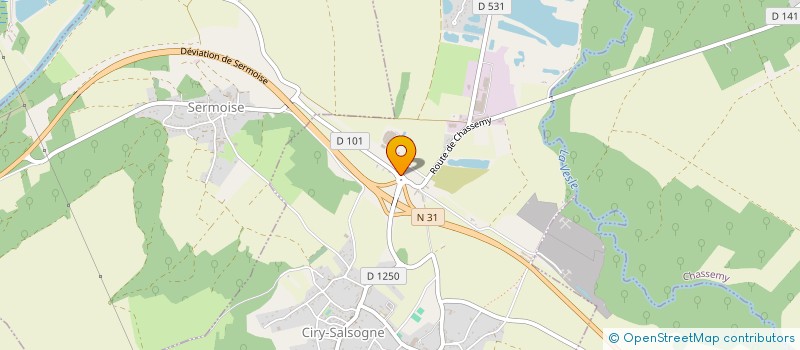 localisation de l'entreprise 821 028 305   CIRY-SALSOGNE