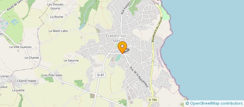 localisation de l'entreprise 821 089 810   BINIC-ETABLES-SUR-MER