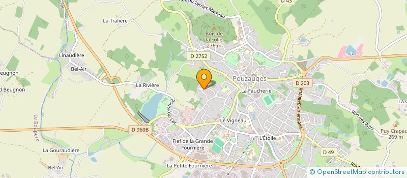 localisation de l'entreprise 821 098 340 à POUZAUGES