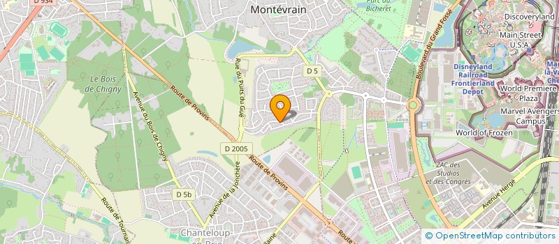localisation de l'entreprise 821 125 275   MONTEVRAIN