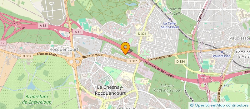 localisation de l'entreprise 821 136 058   LE CHESNAY-ROCQUENCOURT