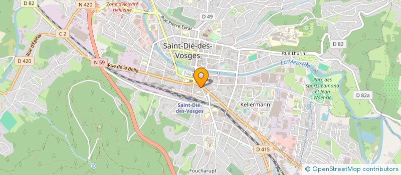 localisation de l'entreprise 821 243 227 à SAINT-DIE-DES-VOSGES
