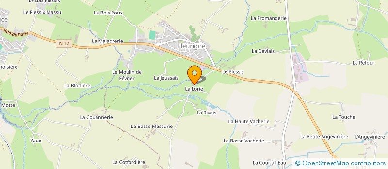 localisation de l'entreprise 821 252 483   LA CHAPELLE-FLEURIGNE