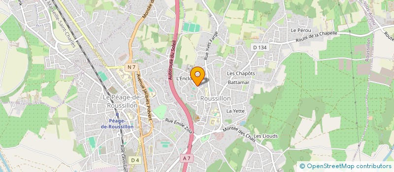localisation de l'entreprise 821 255 742 à ROUSSILLON