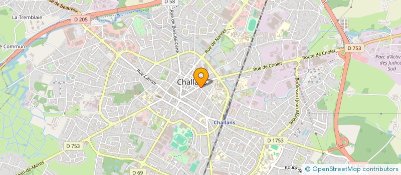 localisation de l'entreprise 821 352 515 à CHALLANS