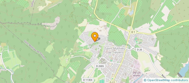 localisation de l'entreprise 821 396 421   SAINT-MATHIEU-DE-TREVIERS