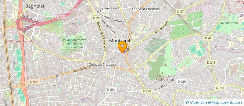 localisation de l'entreprise 821 437 613 à MONTREUIL