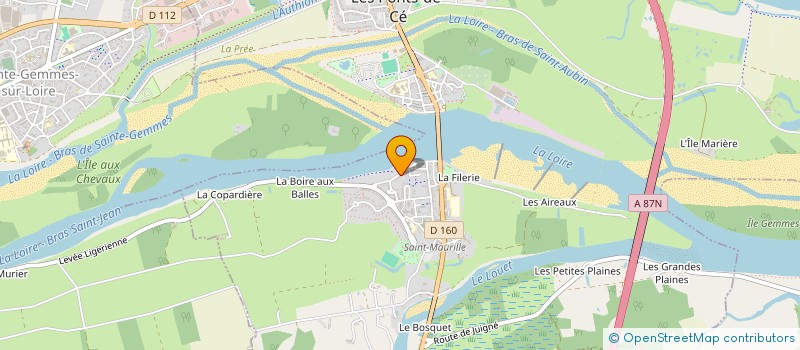 localisation de l'entreprise 821 576 436  à LES PONTS-DE-CE