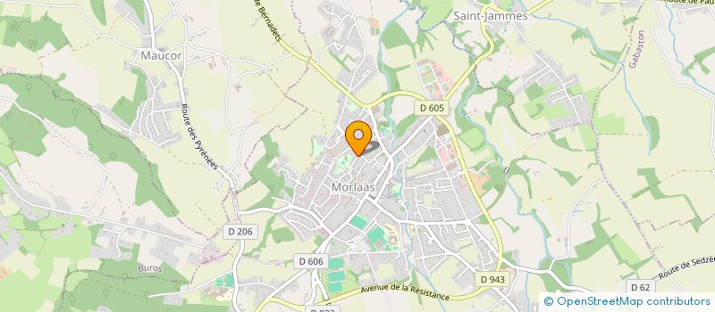 localisation de l'entreprise 821 580 735  à MORLAAS